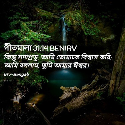 Picture 02 - গীতমালা 31:14 BENIRV - কিন্তু সদাপ্রভুু, - Bible Verse Picture
