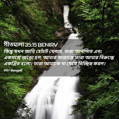 Picture 02 - গীতমালা 35:15 BENIRV - কিন্তু যখন আমি - Bible Verse Picture