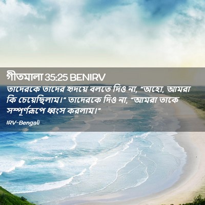 Picture 02 - গীতমালা 35:25 BENIRV - তাদেরকে তাদের - Bible Verse Picture