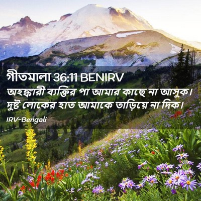 Picture 02 - গীতমালা 36:11 BENIRV - অহঙ্কারী ব্যক্তির - Bible Verse Picture