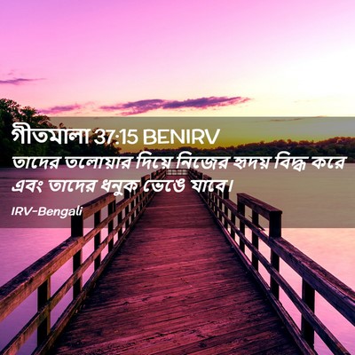 Picture 02 - গীতমালা 37:15 BENIRV - তাদের তলোয়ার - Bible Verse Picture