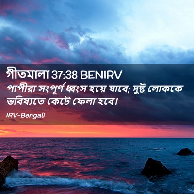 Picture 02 - গীতমালা 37:38 BENIRV - পাপীরা সংপূর্ণ - Bible Verse Picture