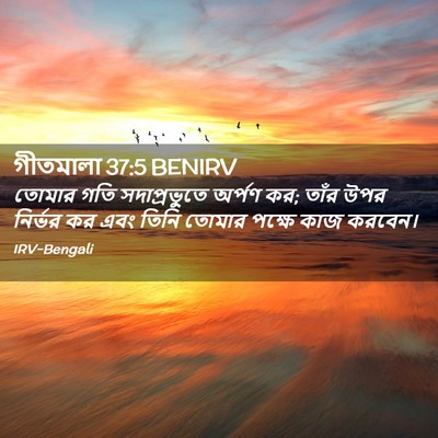 Picture 02 - গীতমালা 37:5 BENIRV - তোমার গতি - Bible Verse Picture