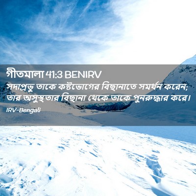 Picture 02 - গীতমালা 41:3 BENIRV - সদাপ্রভুু তাকে - Bible Verse Picture