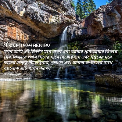 Picture 02 - গীতমালা 42:4 BENIRV - যখন আমি এই জিনিস - Bible Verse Picture