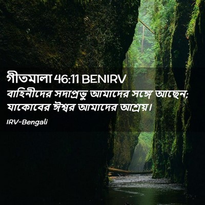 Picture 02 - গীতমালা 46:11 BENIRV - বাহিনীদের - Bible Verse Picture