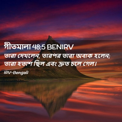Picture 02 - গীতমালা 48:5 BENIRV - তারা দেখলেন, তারপর - Bible Verse Picture