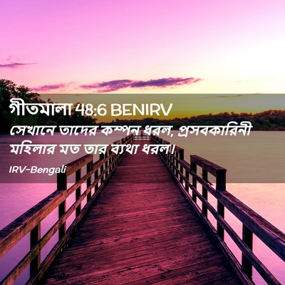 Picture 02 - গীতমালা 48:6 BENIRV - সেখানে তাদের - Bible Verse Picture