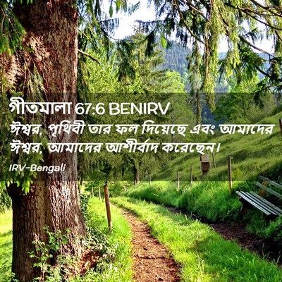 Picture 02 - গীতমালা 67:6 BENIRV - ঈশ্বর, পৃথিবী তার - Bible Verse Picture