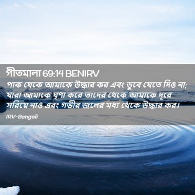 Picture 02 - গীতমালা 69:14 BENIRV - পাক থেকে আমাকে - Bible Verse Picture