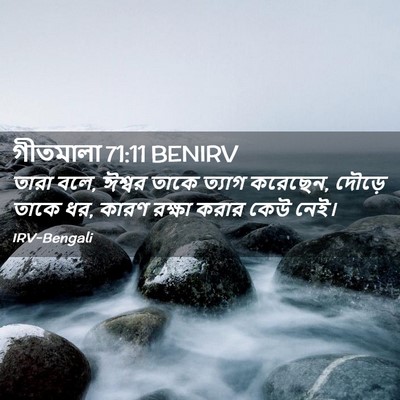 Picture 02 - গীতমালা 71:11 BENIRV - তারা বলে, ঈশ্বর - Bible Verse Picture