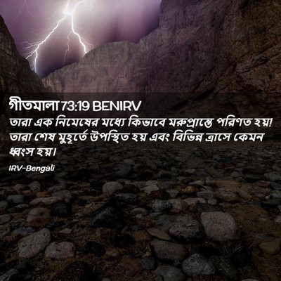 Picture 02 - গীতমালা 73:19 BENIRV - তারা এক নিমেষের - Bible Verse Picture