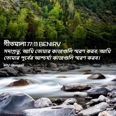 Picture 02 - গীতমালা 77:11 BENIRV - সদাপ্রভুু, আমি - Bible Verse Picture