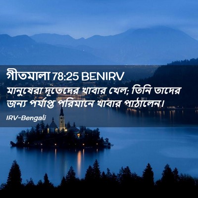 Picture 02 - গীতমালা 78:25 BENIRV - মানুষেরা দূতেদের - Bible Verse Picture