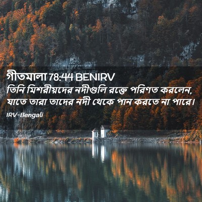 Picture 02 - গীতমালা 78:44 BENIRV - তিনি মিশরীয়দের - Bible Verse Picture