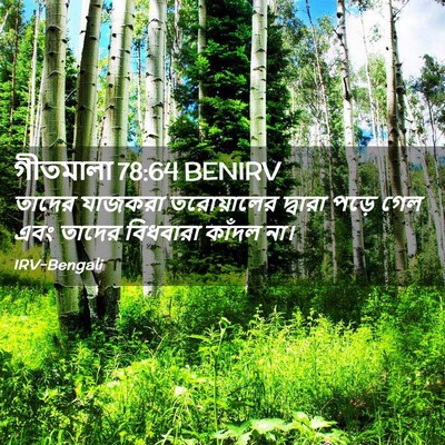 Picture 02 - গীতমালা 78:64 BENIRV - তাদের যাজকরা - Bible Verse Picture