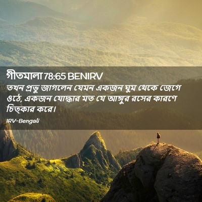 Picture 02 - গীতমালা 78:65 BENIRV - তখন প্রভু জাগলেন - Bible Verse Picture