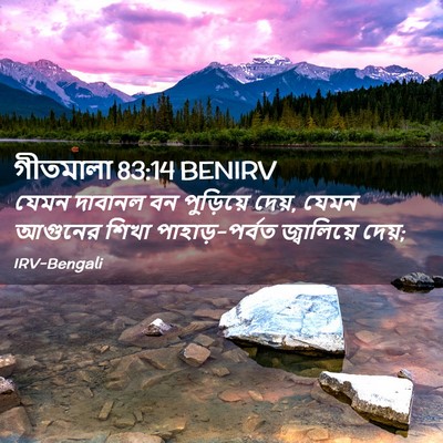 Picture 02 - গীতমালা 83:14 BENIRV - যেমন দাবানল বন - Bible Verse Picture