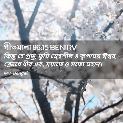 Picture 02 - গীতমালা 86:15 BENIRV - কিন্তু হে প্রভু, - Bible Verse Picture