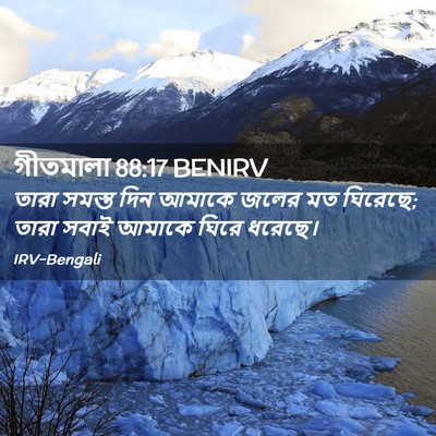 Picture 02 - গীতমালা 88:17 BENIRV - তারা সমস্ত দিন - Bible Verse Picture