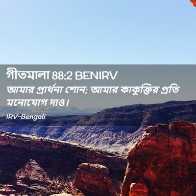 Picture 02 - গীতমালা 88:2 BENIRV - আমার প্রার্থনা - Bible Verse Picture