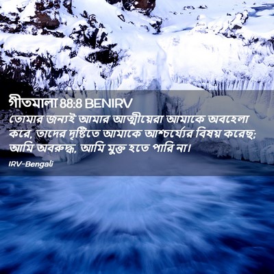 Picture 02 - গীতমালা 88:8 BENIRV - তোমার জন্যই আমার - Bible Verse Picture