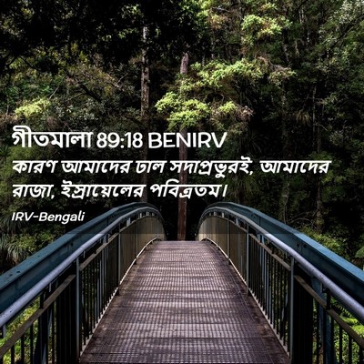 Picture 02 - গীতমালা 89:18 BENIRV - কারণ আমাদের ঢাল - Bible Verse Picture