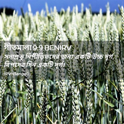 Picture 02 - গীতমালা 9:9 BENIRV - সদাপ্রভুু - Bible Verse Picture