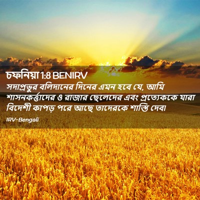 Picture 02 - চফনিয়া 1:8 BENIRV - সদাপ্রভুর - Bible Verse Picture