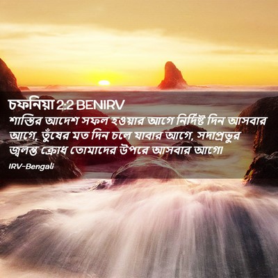 Picture 02 - চফনিয়া 2:2 BENIRV - শাস্তির আদেশ সফল - Bible Verse Picture