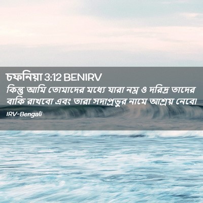 Picture 02 - চফনিয়া 3:12 BENIRV - কিন্তু আমি - Bible Verse Picture
