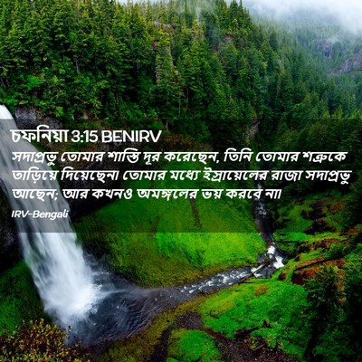 Picture 02 - চফনিয়া 3:15 BENIRV - সদাপ্রভু তোমার - Bible Verse Picture