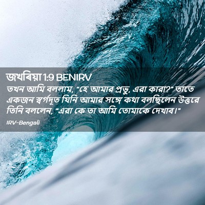 Picture 02 - জখৰিয়া 1:9 BENIRV - তখন আমি বললাম, “হে - Bible Verse Picture