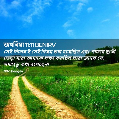 Picture 02 - জখৰিয়া 11:11 BENIRV - সেই দিনের ই সেই - Bible Verse Picture