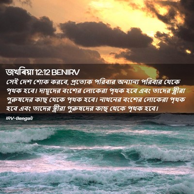 Picture 02 - জখৰিয়া 12:12 BENIRV - সেই দেশ শোক করবে, - Bible Verse Picture