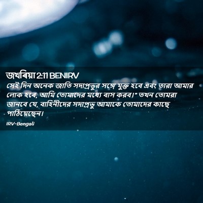 Picture 02 - জখৰিয়া 2:11 BENIRV - সেই দিন অনেক জাতি - Bible Verse Picture