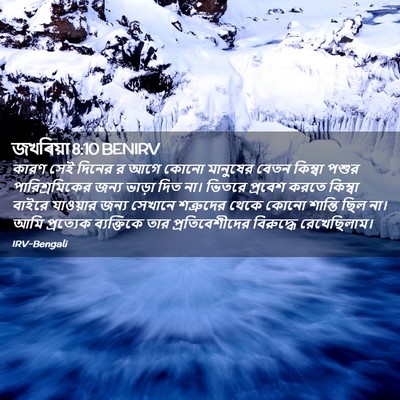Picture 02 - জখৰিয়া 8:10 BENIRV - কারণ সেই দিনের র - Bible Verse Picture