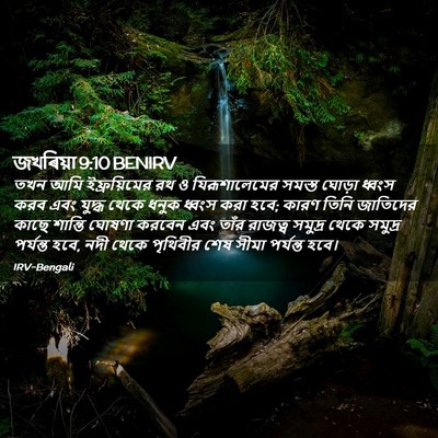 Picture 02 - জখৰিয়া 9:10 BENIRV - তখন আমি - Bible Verse Picture