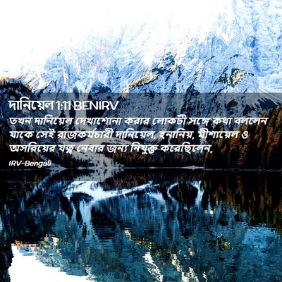 Picture 02 - দানিয়েল 1:11 BENIRV - তখন দানিয়েল - Bible Verse Picture