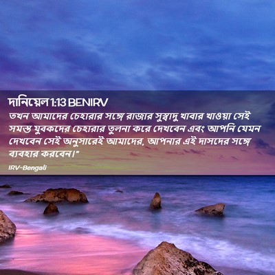 Picture 02 - দানিয়েল 1:13 BENIRV - তখন আমাদের - Bible Verse Picture