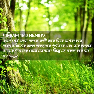 Picture 02 - দানিয়েল 11:12 BENIRV - যখন সেই সৈন্য দলকে - Bible Verse Picture