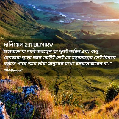 Picture 02 - দানিয়েল 2:11 BENIRV - মহারাজ যা দাবি - Bible Verse Picture
