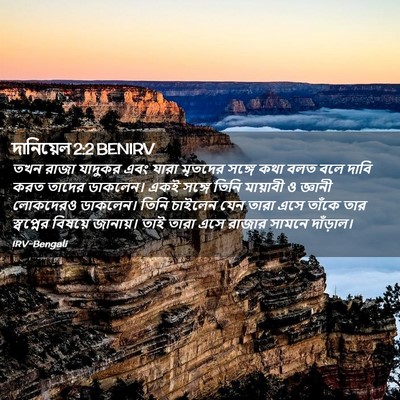 Picture 02 - দানিয়েল 2:2 BENIRV - তখন রাজা যাদুকর - Bible Verse Picture