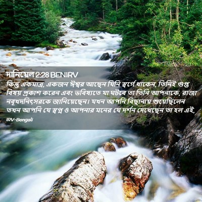Picture 02 - দানিয়েল 2:28 BENIRV - কিন্তু একমাত্র, - Bible Verse Picture