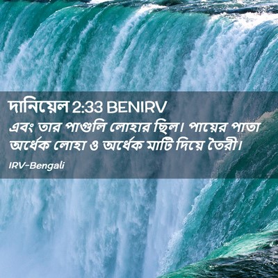 Picture 02 - দানিয়েল 2:33 BENIRV - এবং তার পাগুলি - Bible Verse Picture