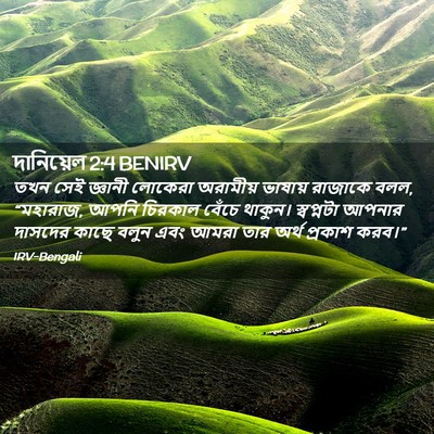 Picture 02 - দানিয়েল 2:4 BENIRV - তখন সেই জ্ঞানী - Bible Verse Picture