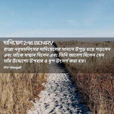Picture 02 - দানিয়েল 2:46 BENIRV - রাজা নবূখদনিৎসর - Bible Verse Picture