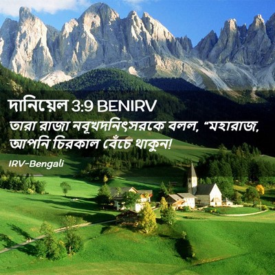Picture 02 - দানিয়েল 3:9 BENIRV - তারা রাজা - Bible Verse Picture