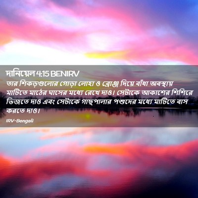 Picture 02 - দানিয়েল 4:15 BENIRV - তার শিকড়গুলোর - Bible Verse Picture