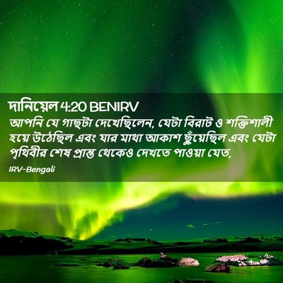 Picture 02 - দানিয়েল 4:20 BENIRV - আপনি যে গাছটা - Bible Verse Picture